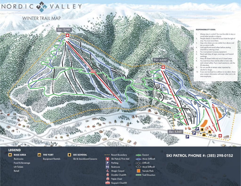 Nordic Valley Trail Map